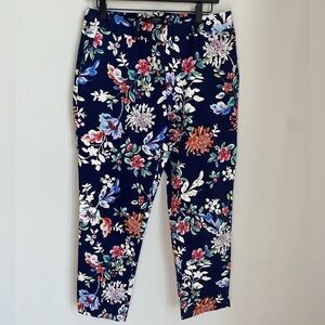 Laundry by Shelli Segal Floral Print Crop Pants size 12